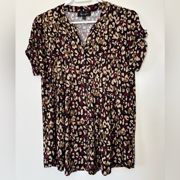 🎉4/30$🎉 Vintage Stylish Leopard Print Women's Top – Size Large 🐆 - Picture 1 of 5
